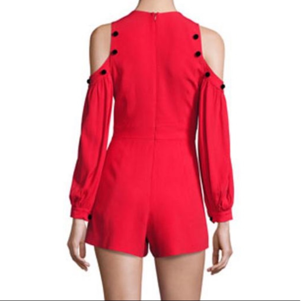 Alexis Kourtney red long sleeve romper - Picture 11 of 15